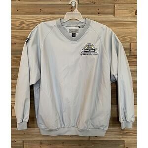 NORTH END NASCAR Water Resistant Gray Windbreaker Pullover Jacket Men's Size XL
